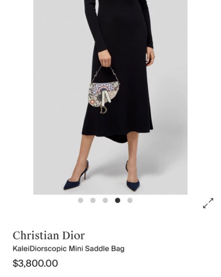 Dior KaleiDiorscopic Mini Saddle Bag - Image 5