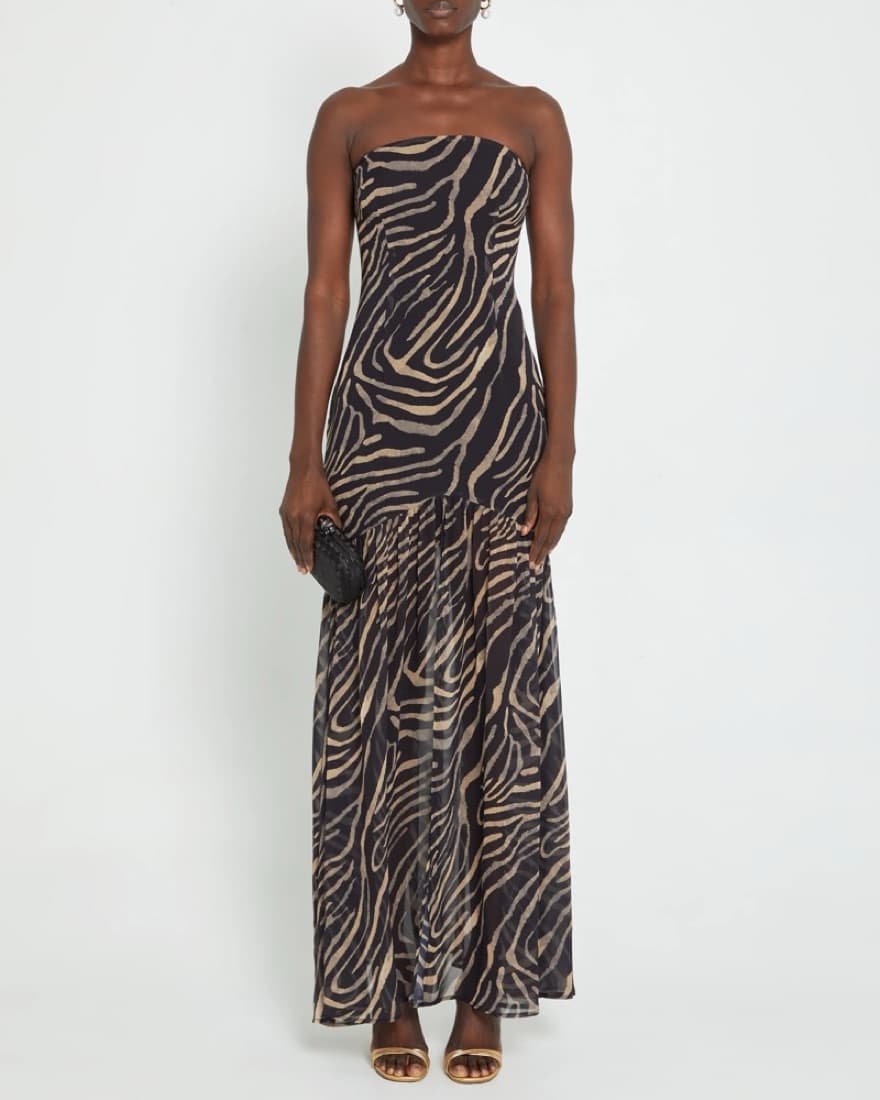 Zebra Print Few Moda Delaney Dress  - Image 3