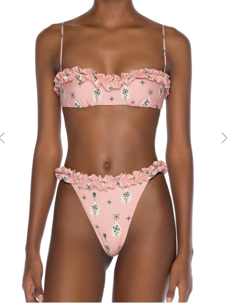 Charming Ruffled Bikini Top - Image 1