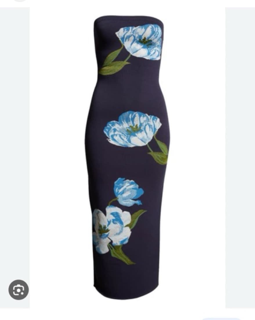 Navy Midi Dress - Image 2