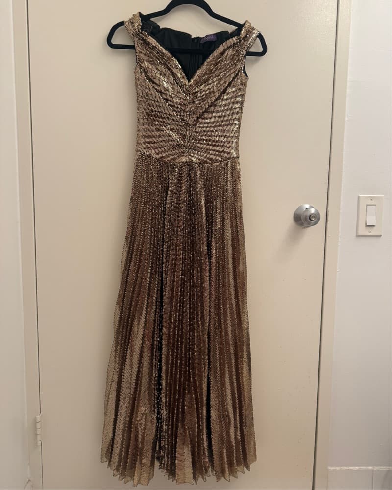 Ralph Lauren Purple Label Gold Dress - Image 1