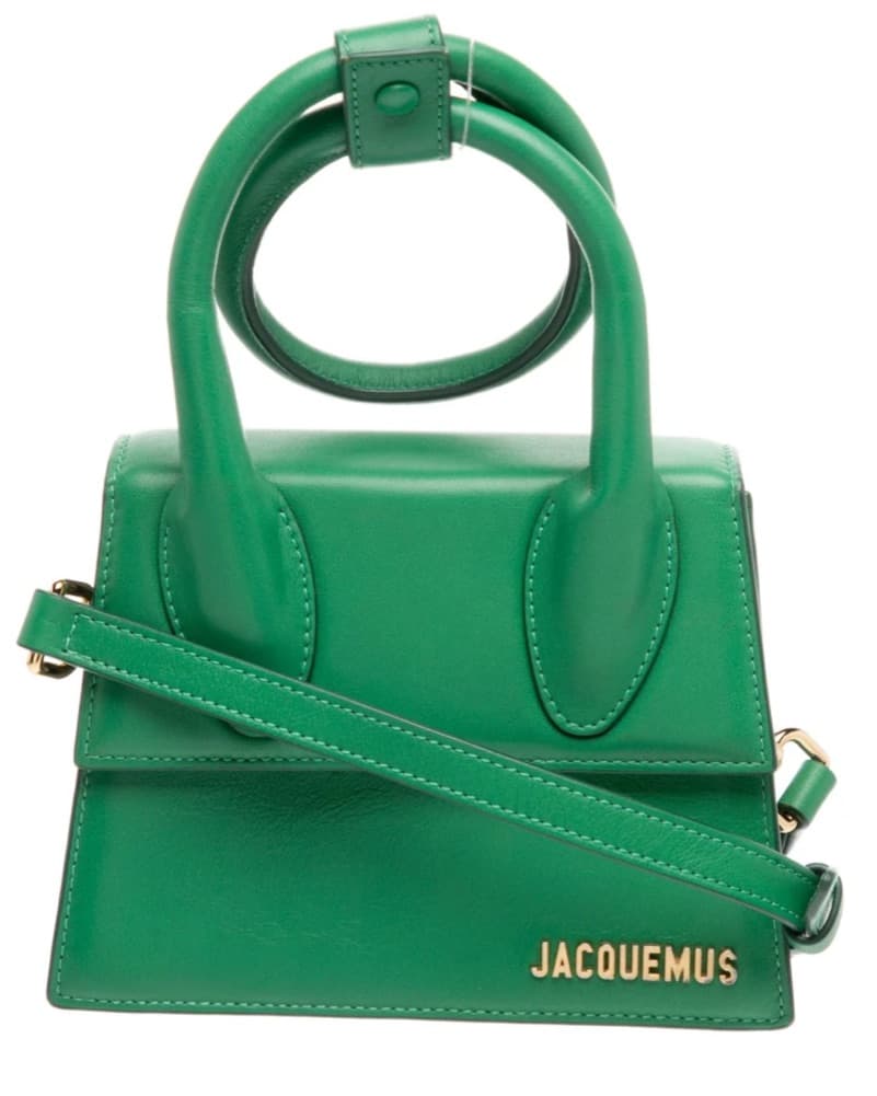 Green Jacquemus Leather Top Handle Bag - Image 1