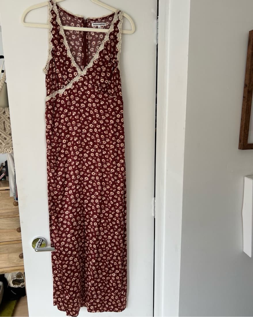 Reformation Hennaley Silk Dress - Image 2