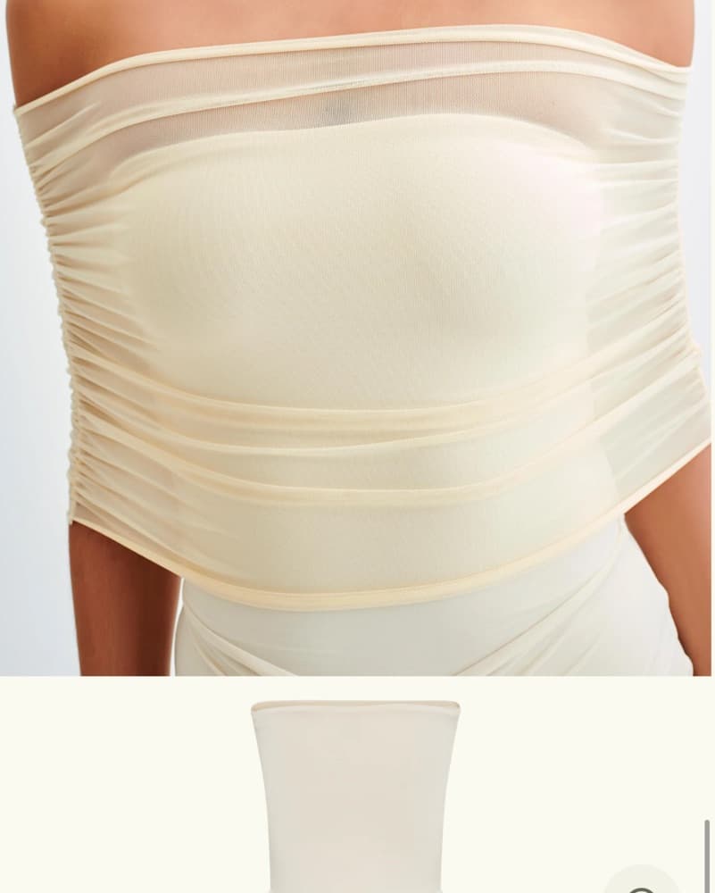Meshki Caspian Ivory Ruched Maxi - Image 5
