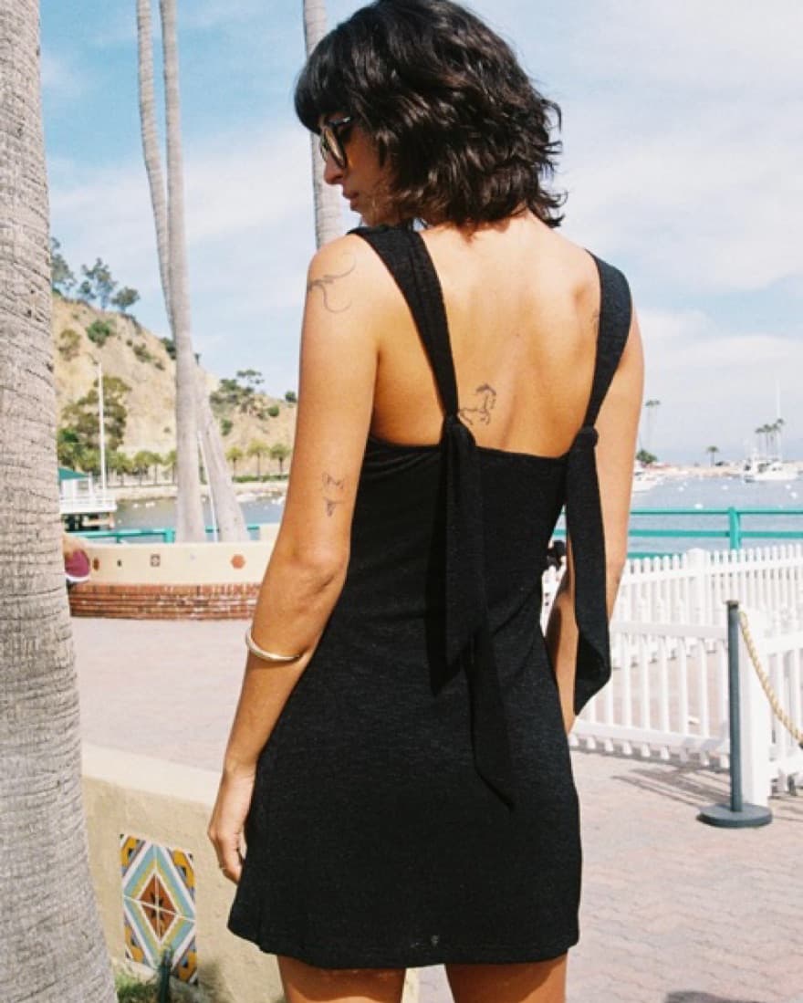 Princess Polly Black Halter Mini Dress - Image 5