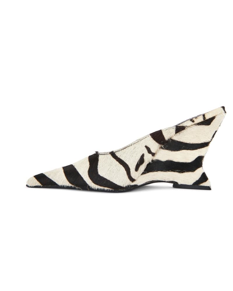 Sienna Mule Pump In Zebra  - Image 3