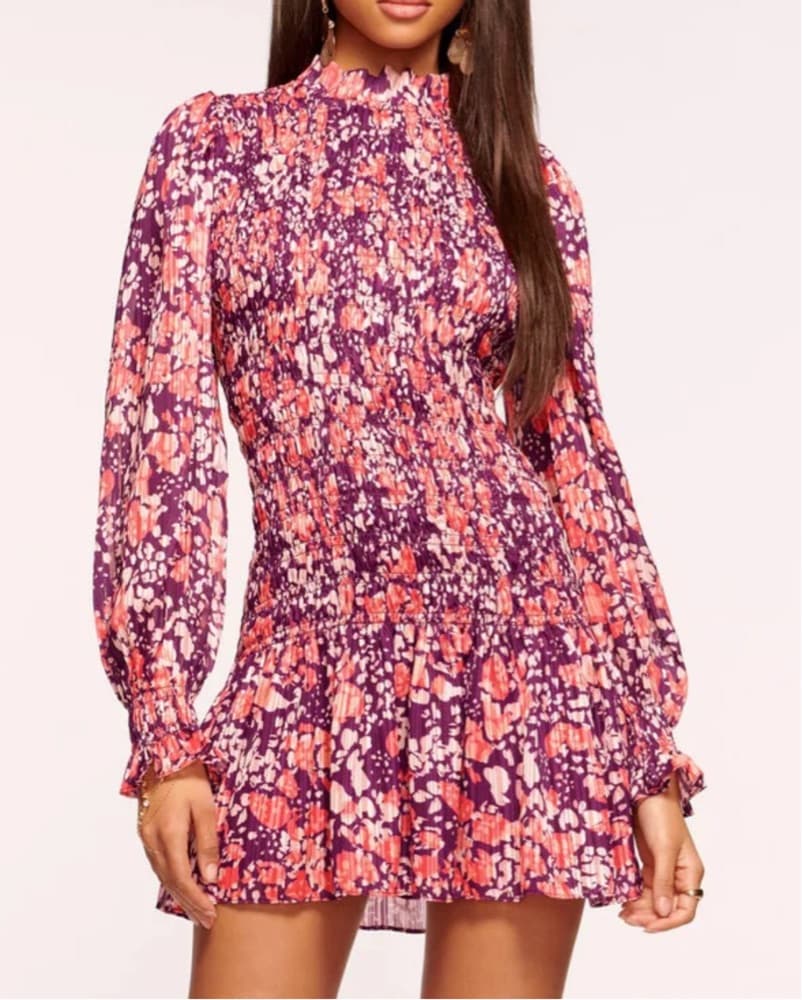 Ramy Brook Lucia Mini Long Sleeve Dress - Image 1