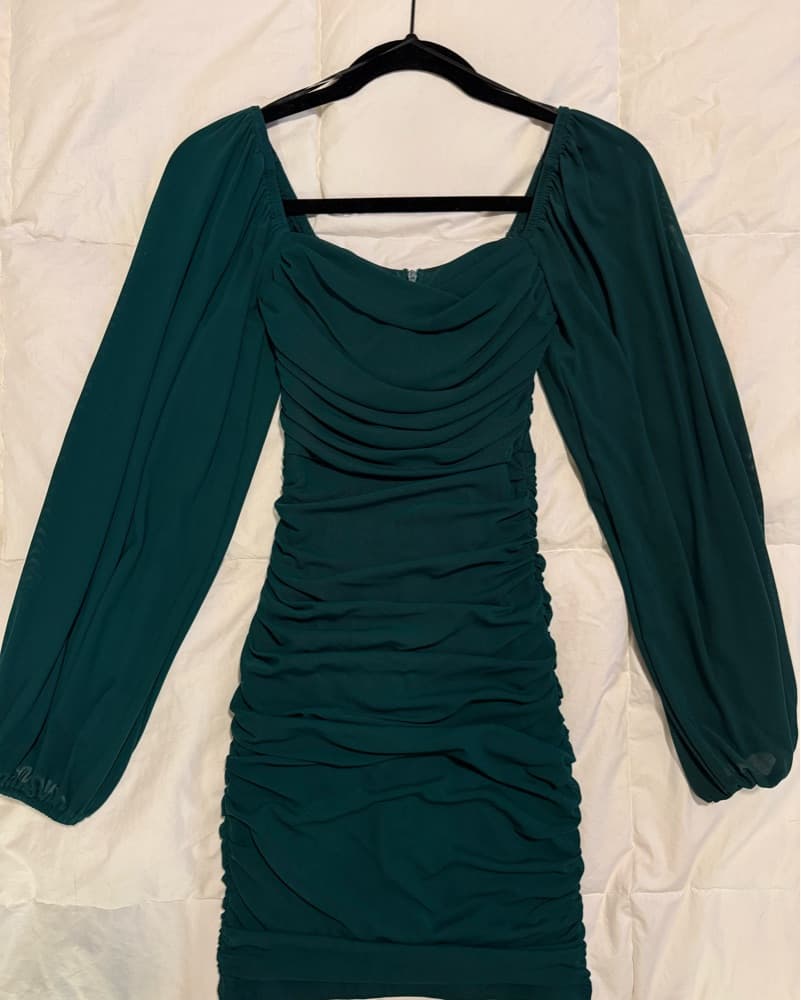 Thats So Fetch Emerald Green Mini Dress - Image 4