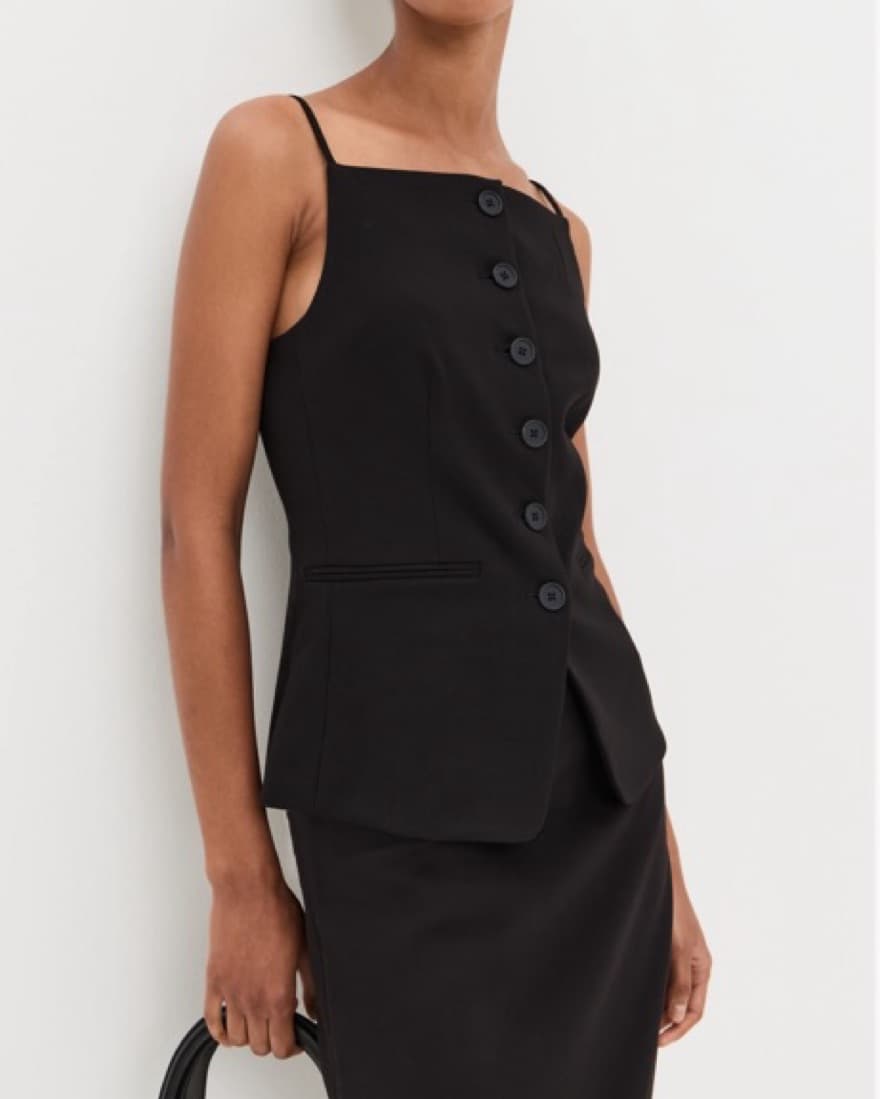 STAUD Una Top Black - Image 1
