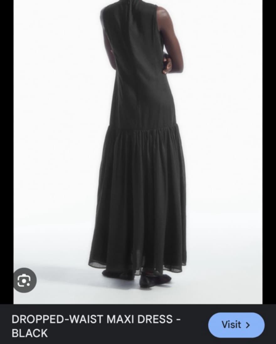 Cos Black Maxi Dress - Image 2