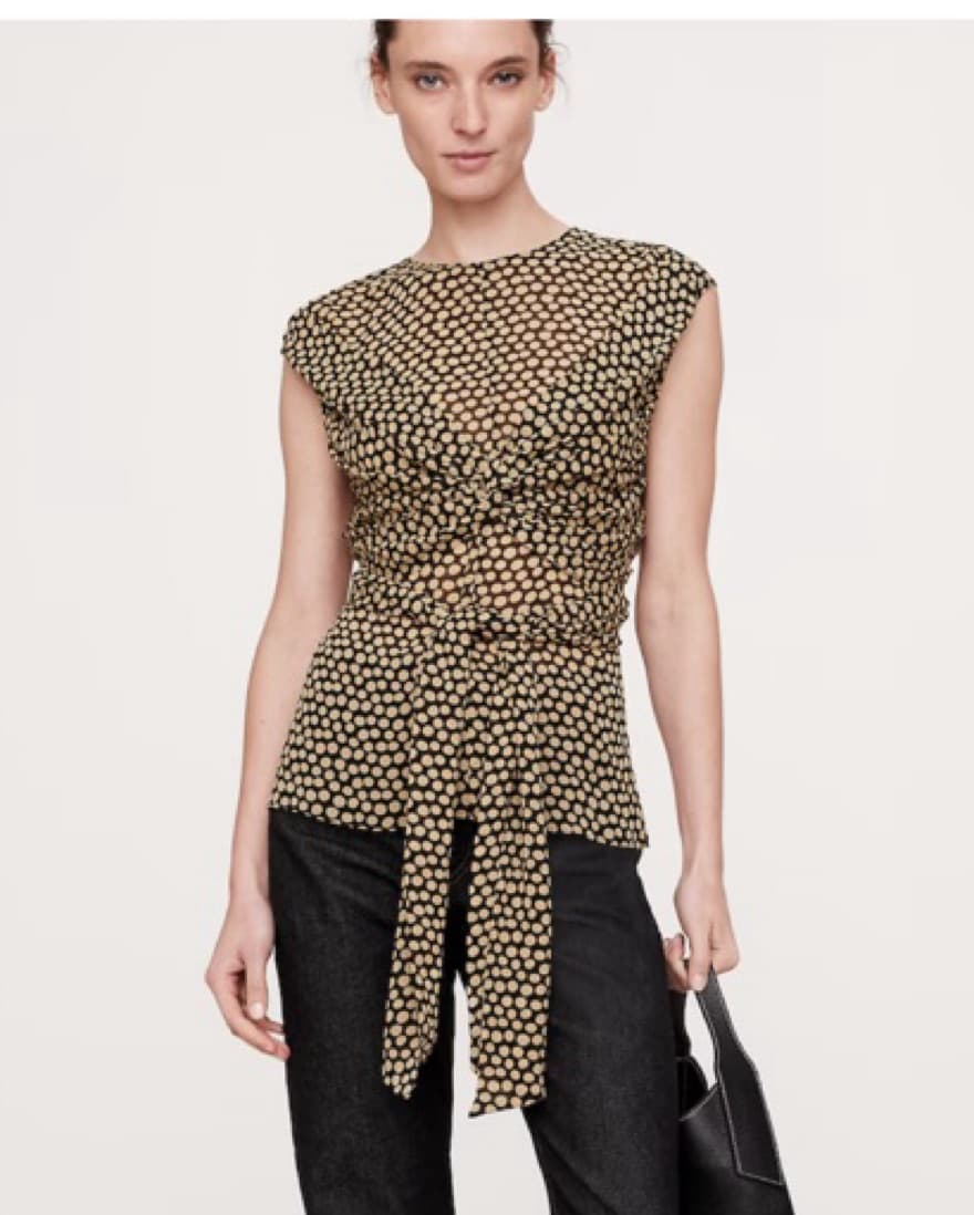 Banana Republic Georgette Wrap-Front Top - Image 1