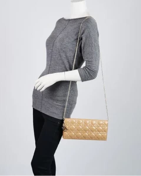 Lady Dior Pouch With Chain - Image 2