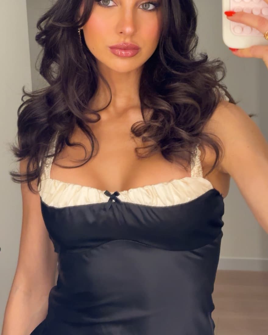 Black / White Princess Polly Dress - Image 1