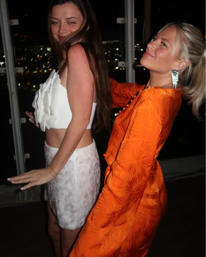 Rat And Boa Orange Dress With Tie Waist - Image 2