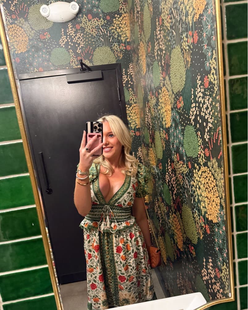 Farm Rio Garden Tapestry V-Neck Maxi Dre - Image 3