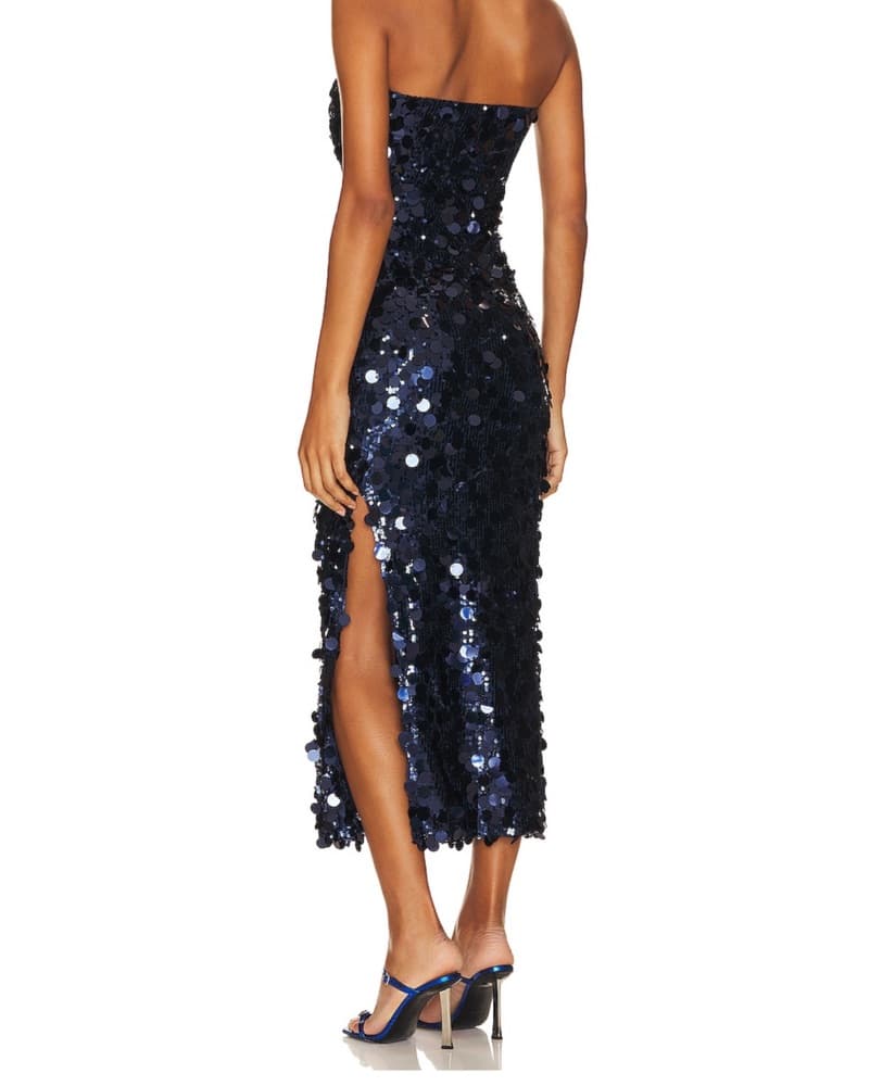  Blue Disc Sequin Dress From Revolve - Image 2