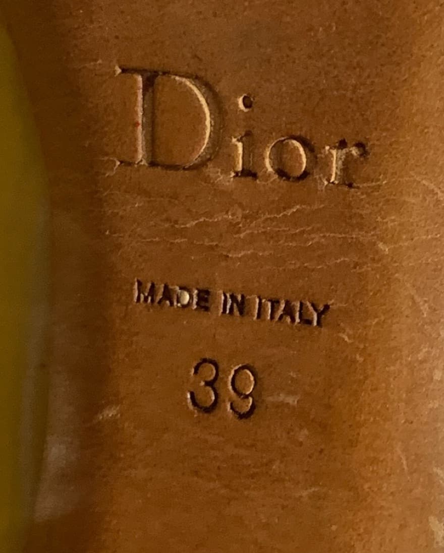 DIOR size 39 mustard yellow PUMPS - Image 3
