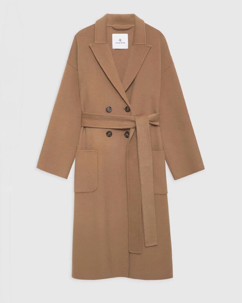 $900 Anine Bing Dylan Coat Camel Wool - Image 1