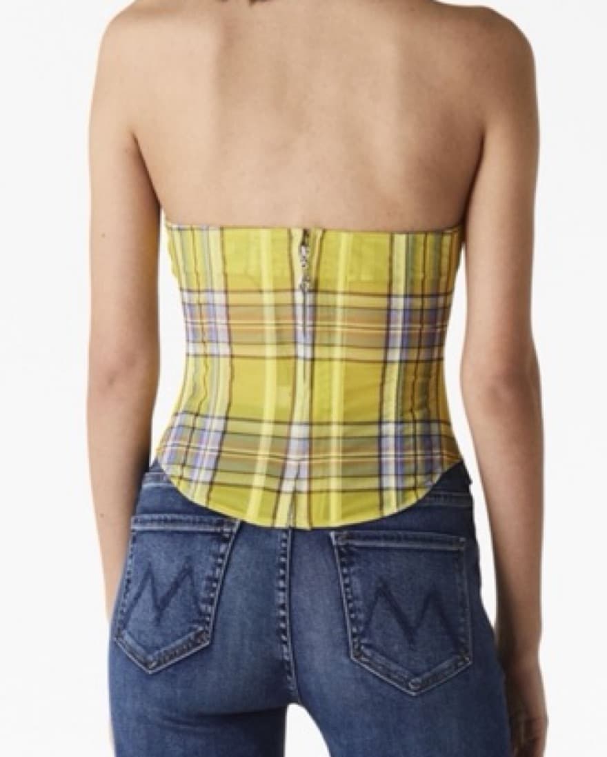 Miaou Plaid Corset - Image 3