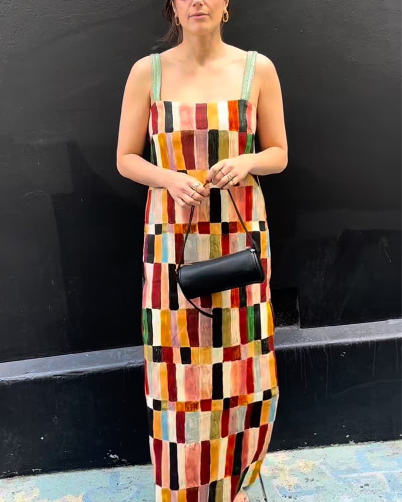 ALEMAIS | Patchwork Maxi Dress - Image 1