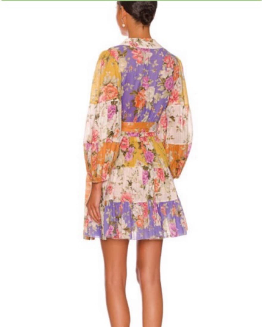 Zimmermann Pattie Wrap Mini Dress - Image 5