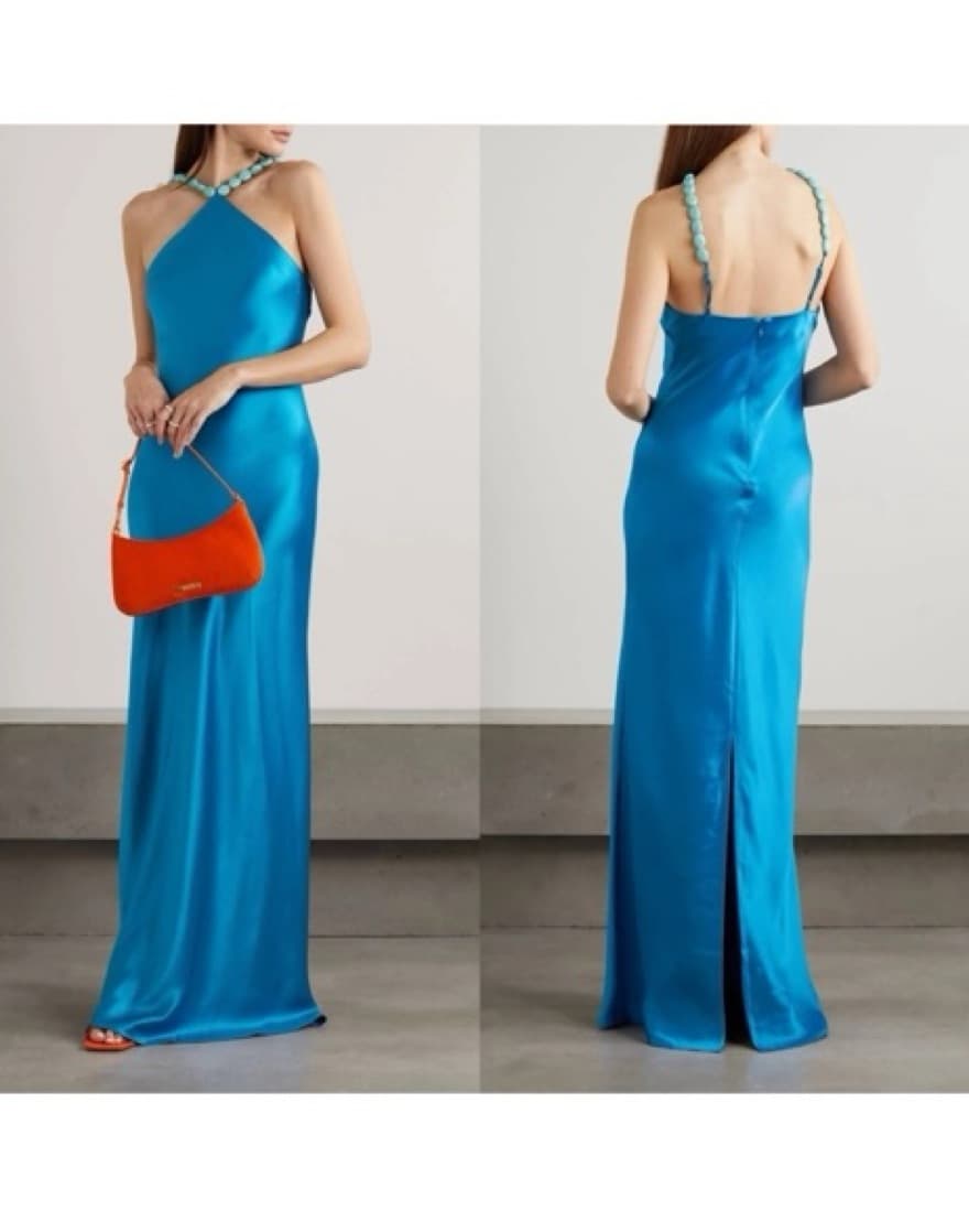 Staud Cadence Dress Island Blue  - Image 1