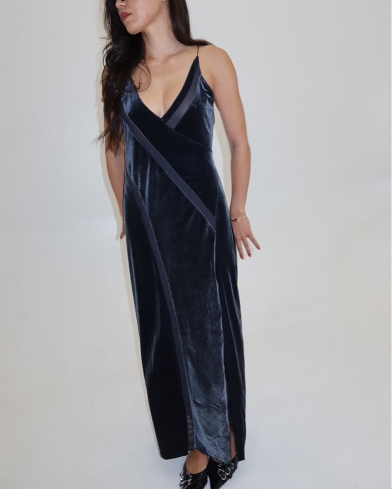 Velvet Maxi Formal Dress - Image 2