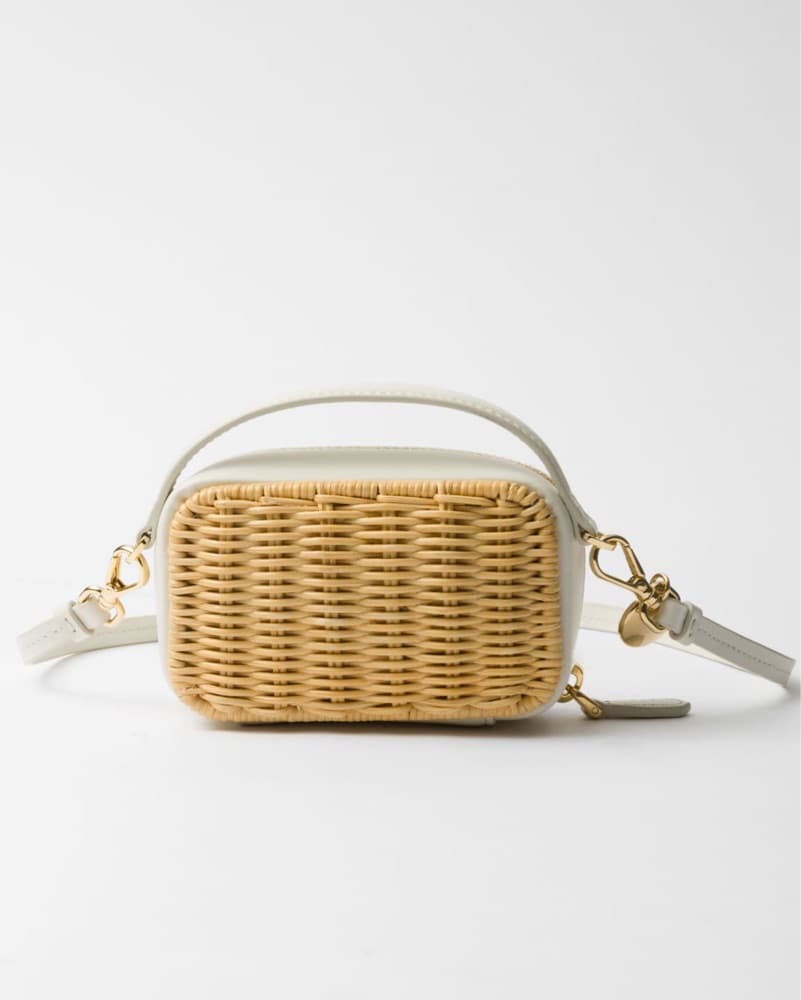 Prada Mini Wicker Bag - Image 3