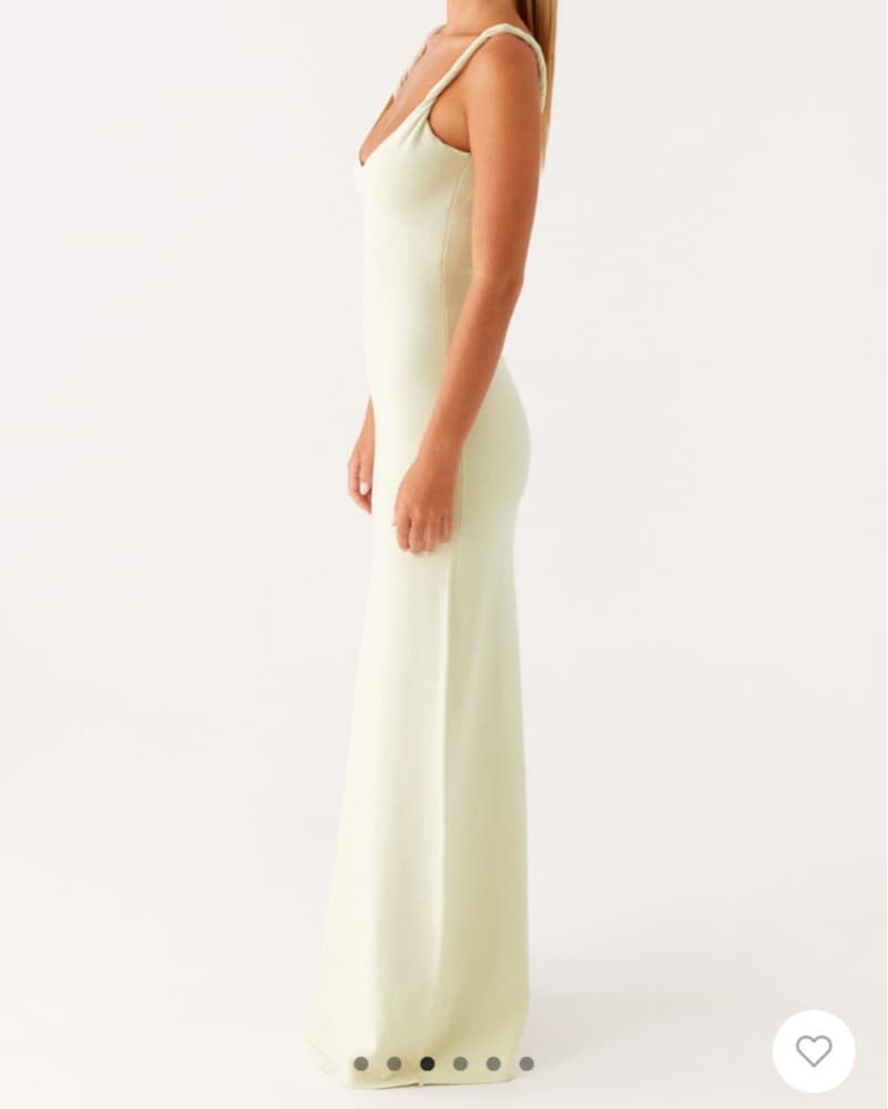 Sage Green Dress With Open Back  - Image 3