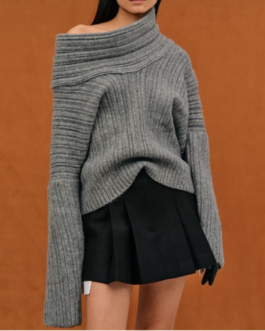 Source Unknown Becca Sweater Storm Grey - Image 1