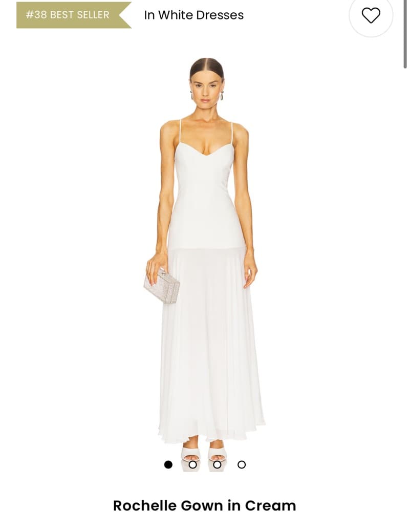 Lovers And Friends Rochelle Dress Cream - Image 1