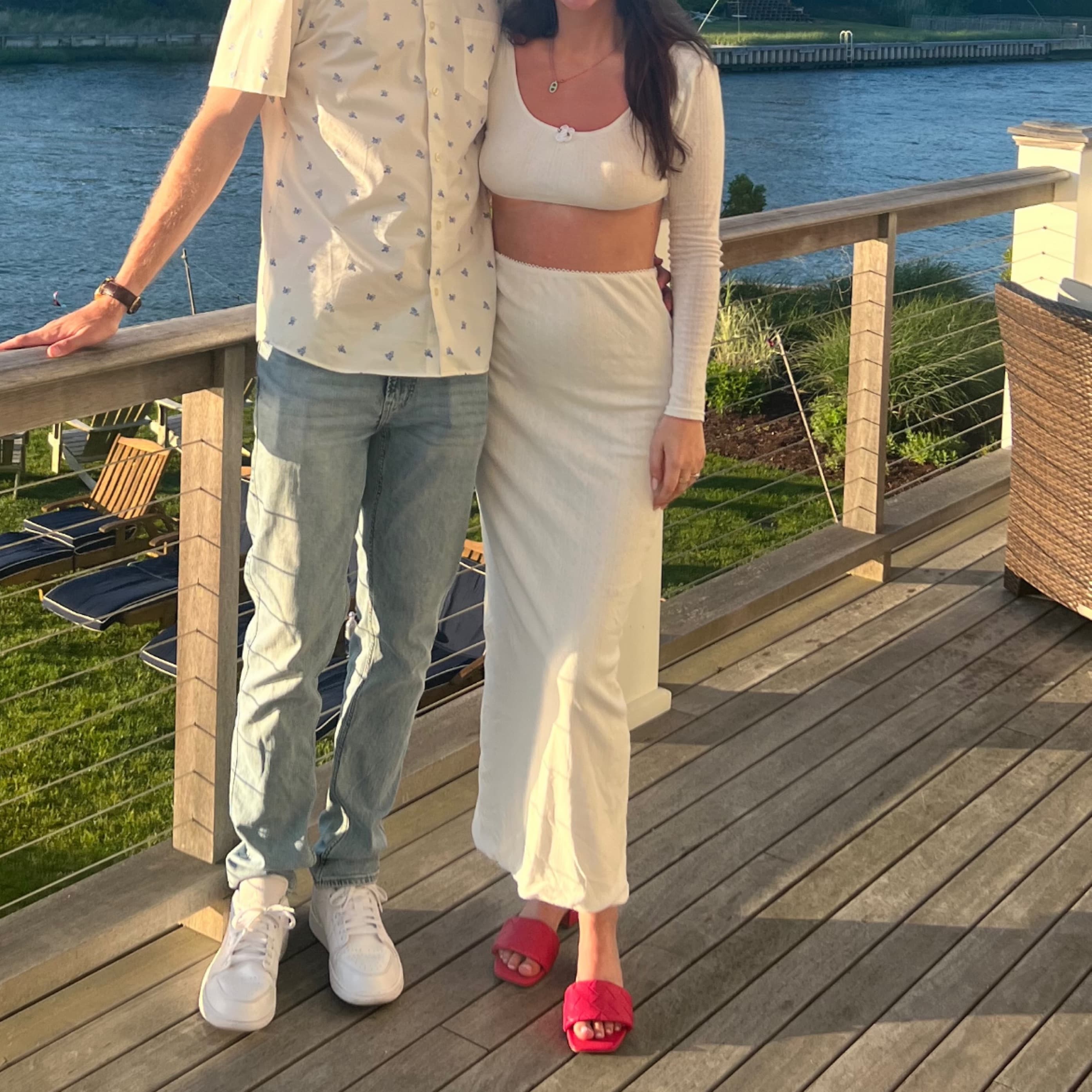 White Pointelle Matching Set - Image 2