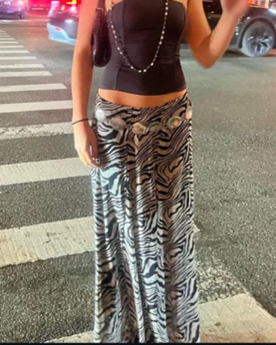 Zebra maxi skirt - Image 1