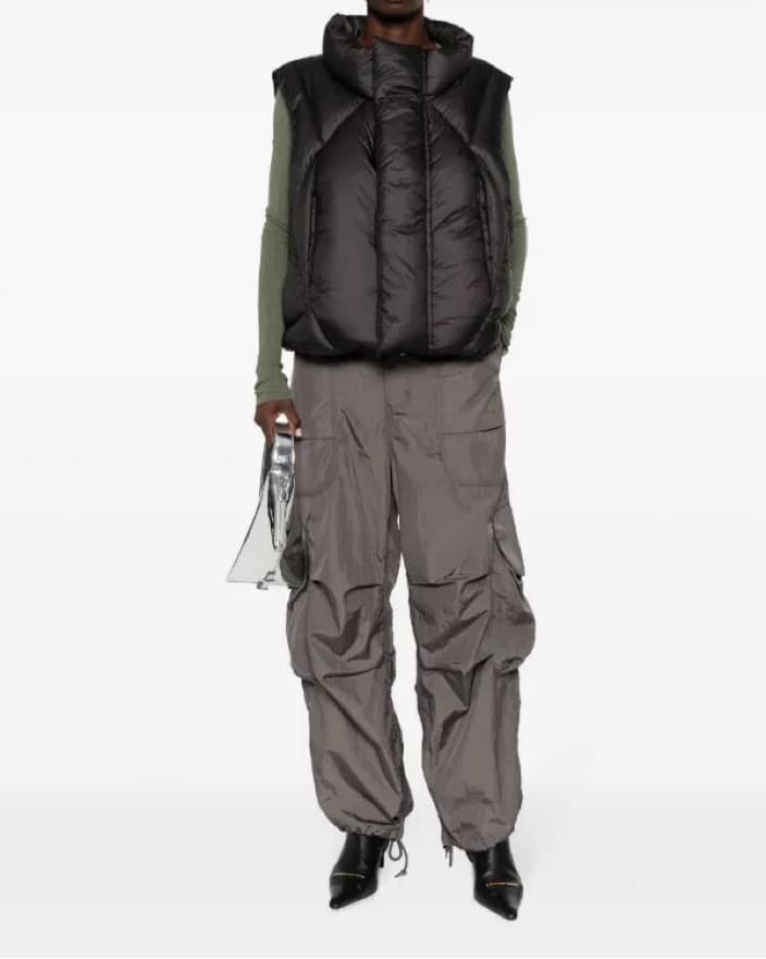 Grey Entire Studio Cargos  - Image 4