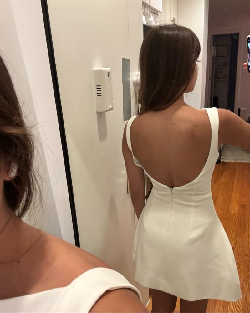 Mini White Dress  - Image 3