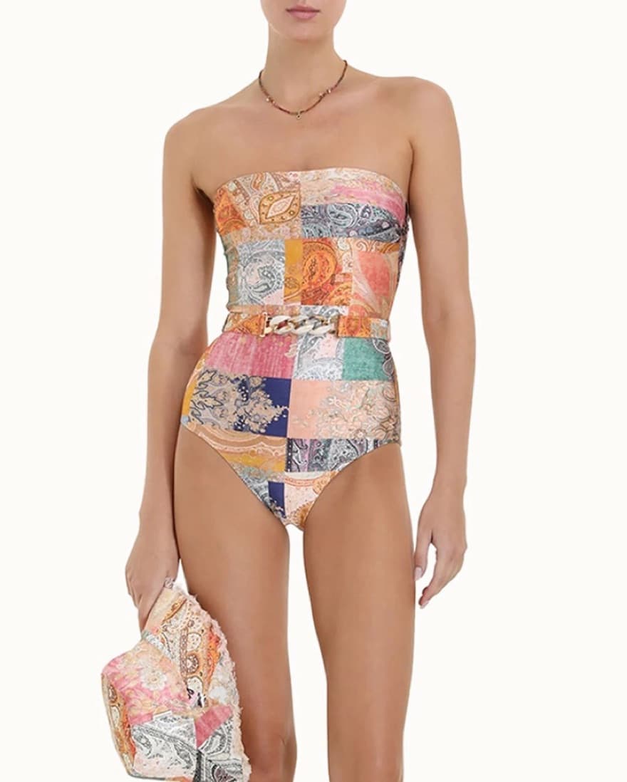 Zimmermann Belted Paisley One Piece - Image 1