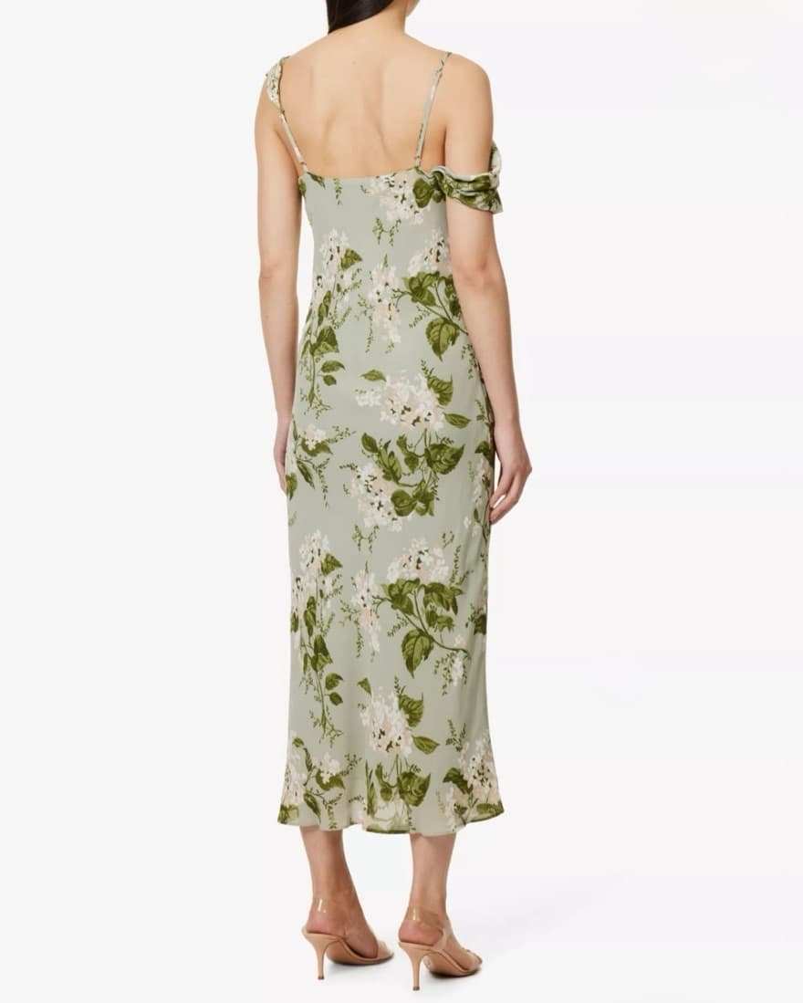 Reformation Reya Dress - Tea Garden - Image 4