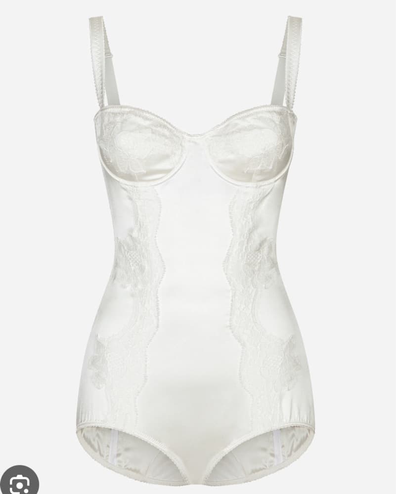 Dolce & Gabbana Bridal Lace Bodysuit - Image 1