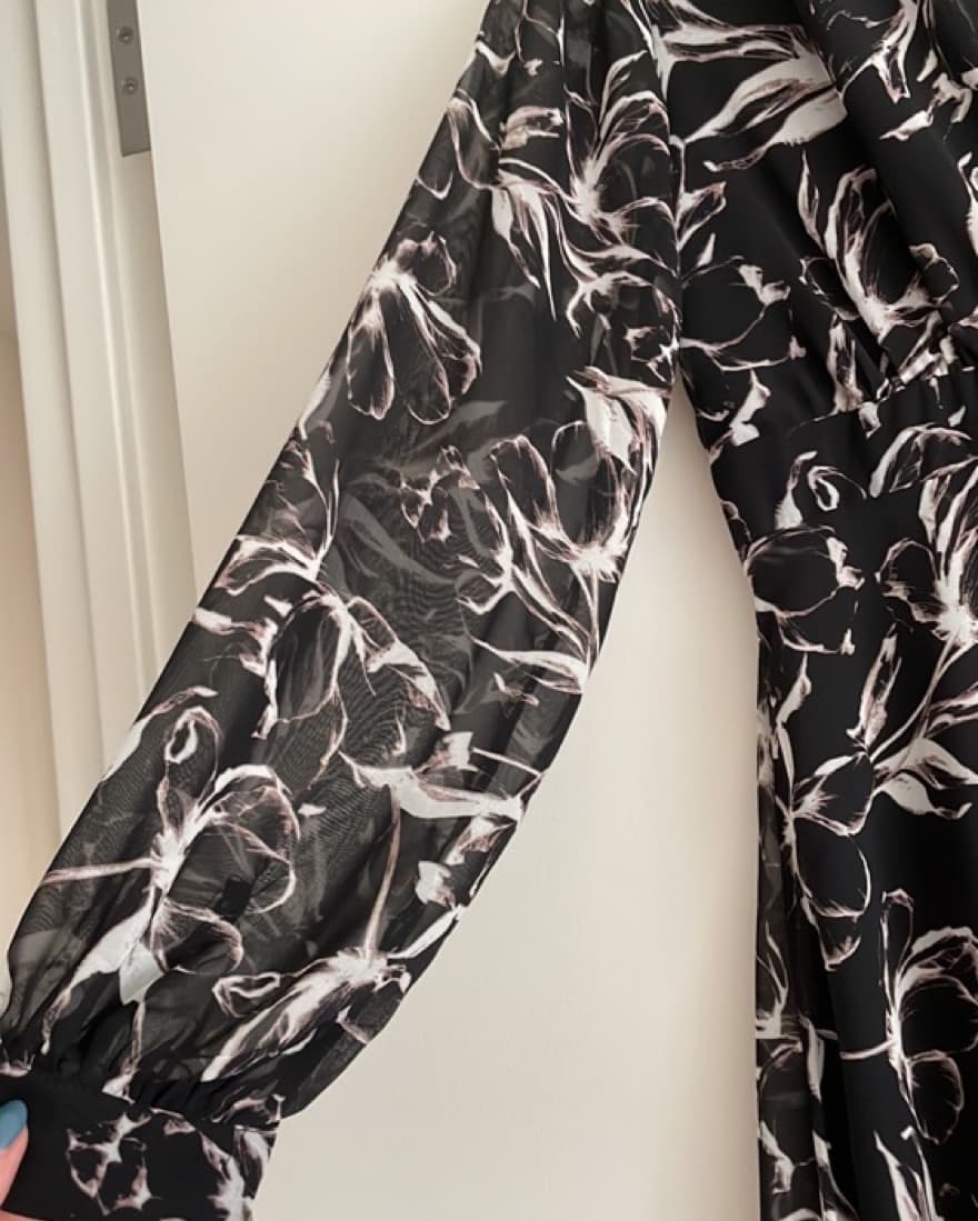 Leith Black Floral Maxi  - Image 3