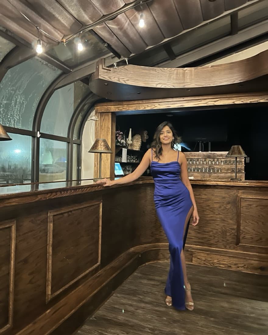Blue Cocktail Dress  - Image 2