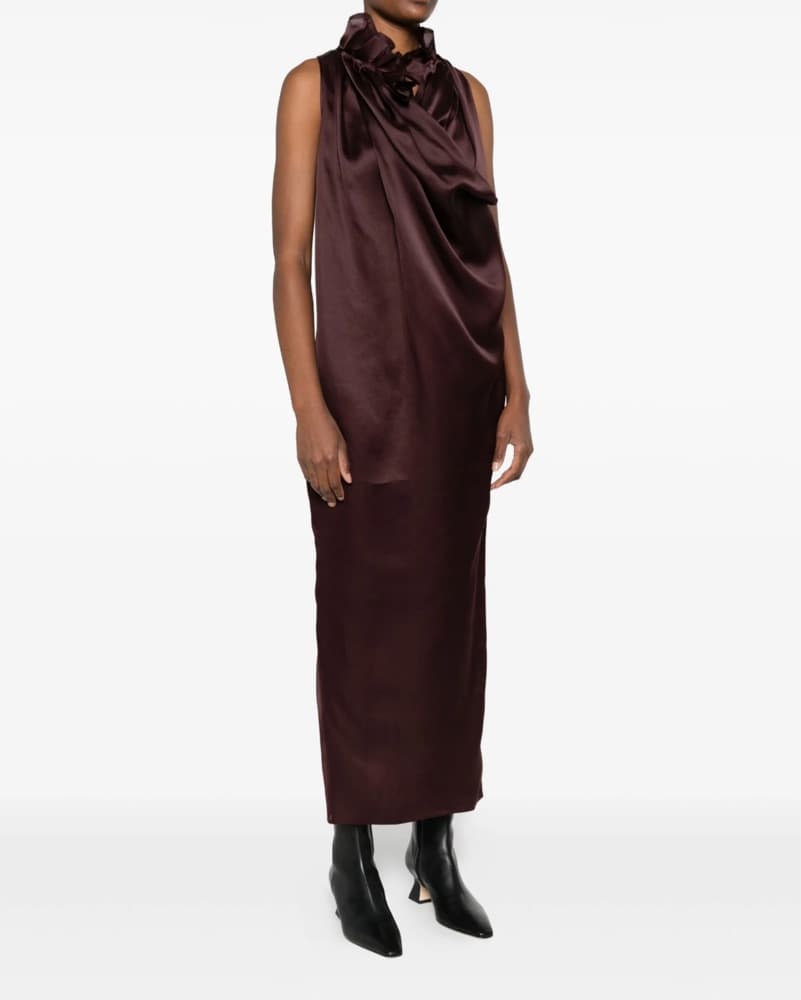 Khaite Cowl Neck Dress - Image 2