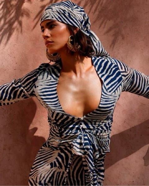 RAT & BOA Thalia Midi Zebra Dress - Image 2