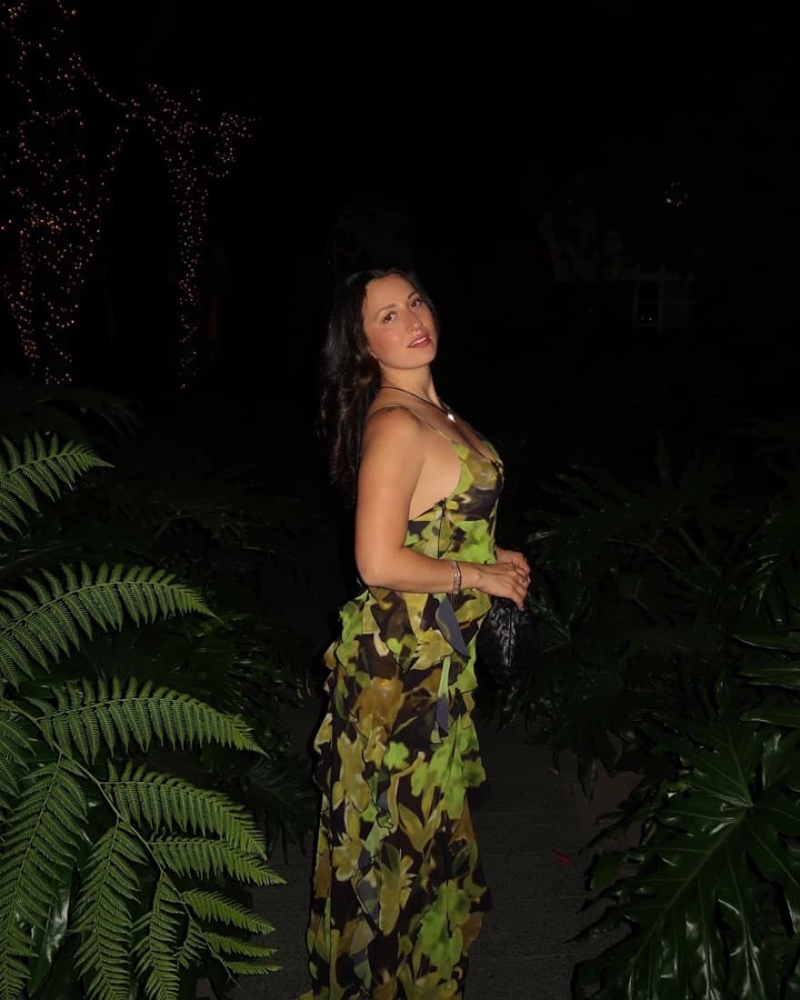 Asymmetric Ruffle Dress - Image 2