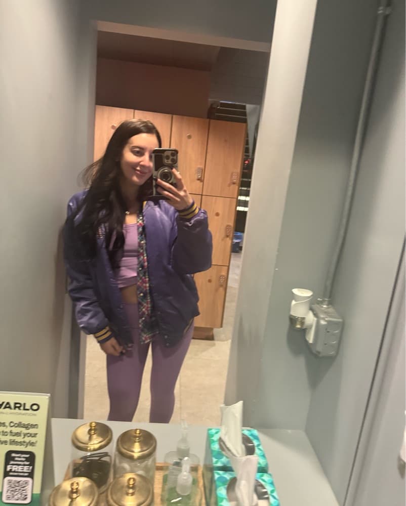 Vintage Purple Lakers Varsity Jacket - Image 4