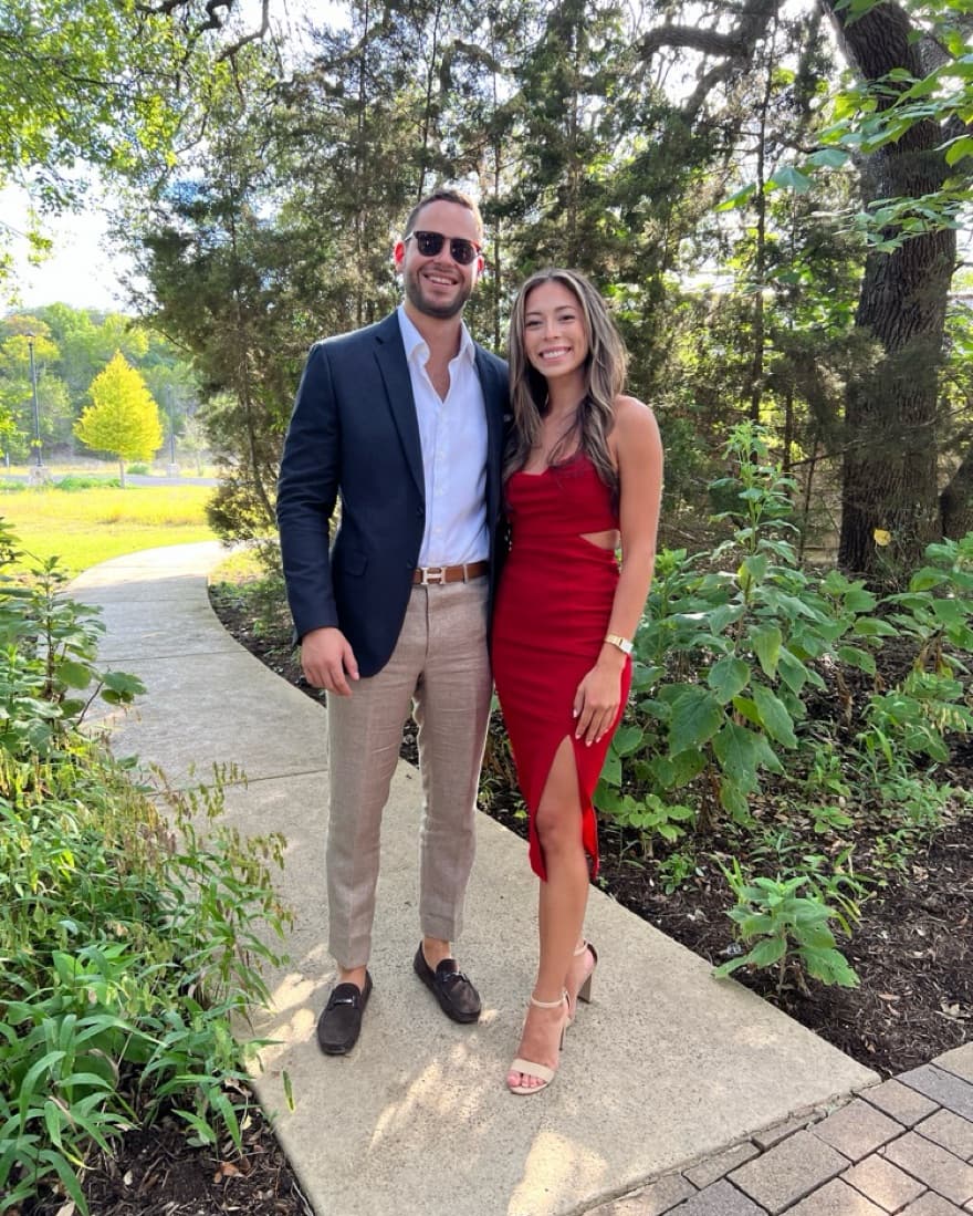 Red Slit Midi Dress - Image 4
