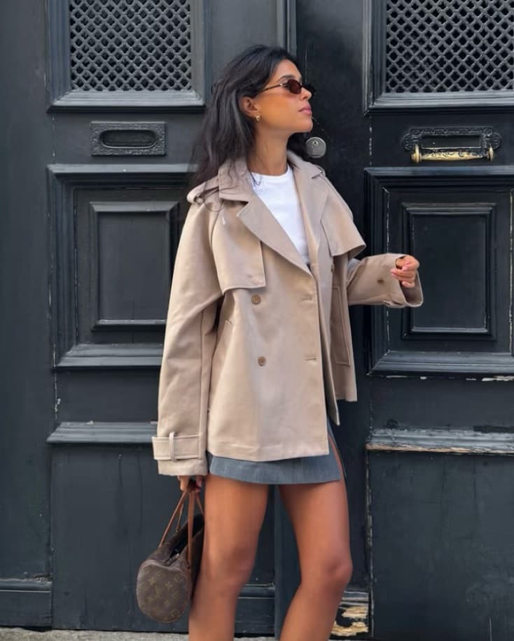 Oversized Short Trench  - Image 1