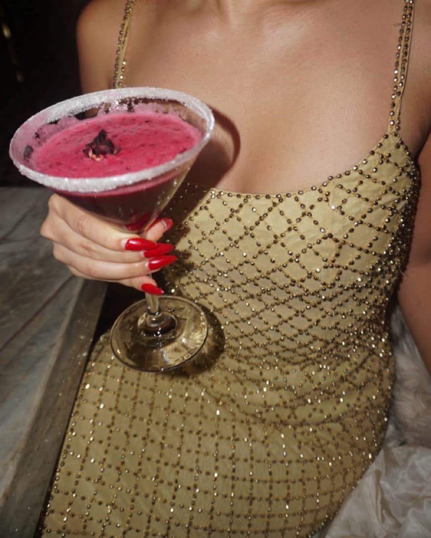 Vintage Gold Beaded Evening Gown  - Image 4