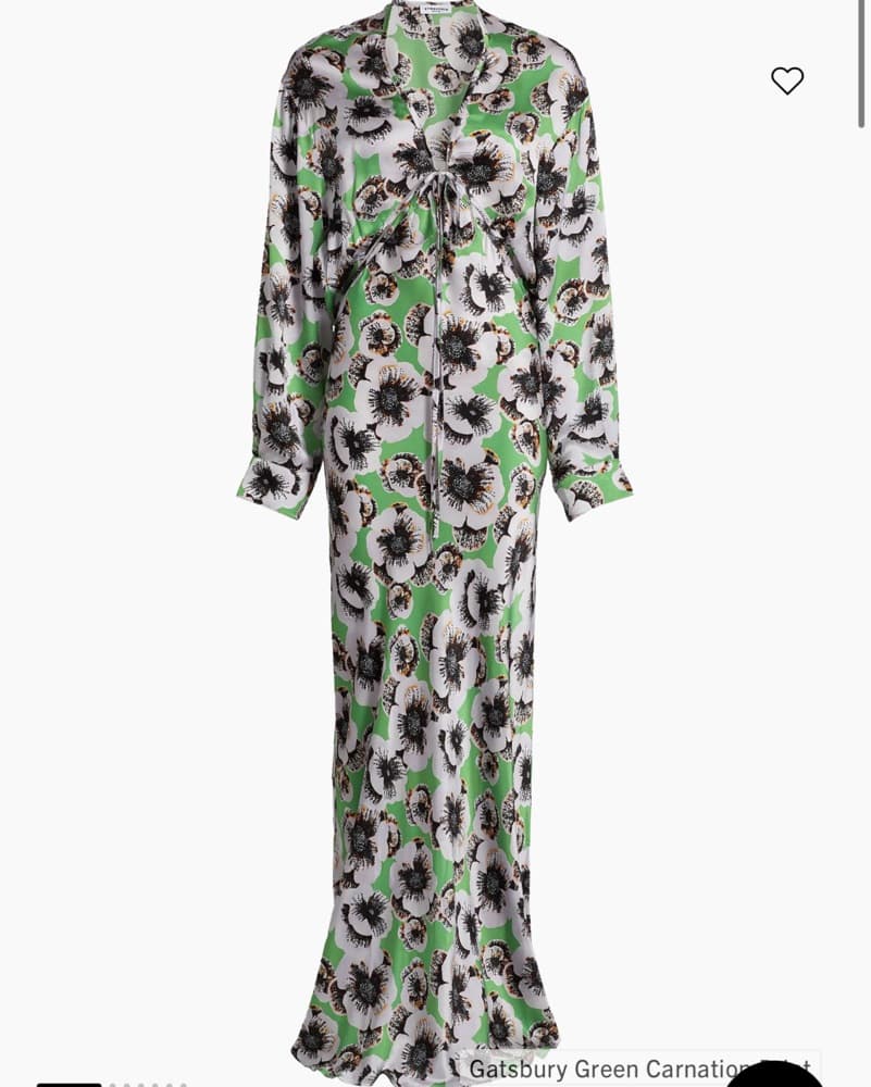 Long-Sleeve Cut-Out Silk Maxi Dress  - Image 4