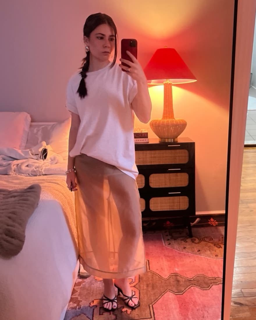 Frankie Shop Sheer Midi Skirt - Image 2