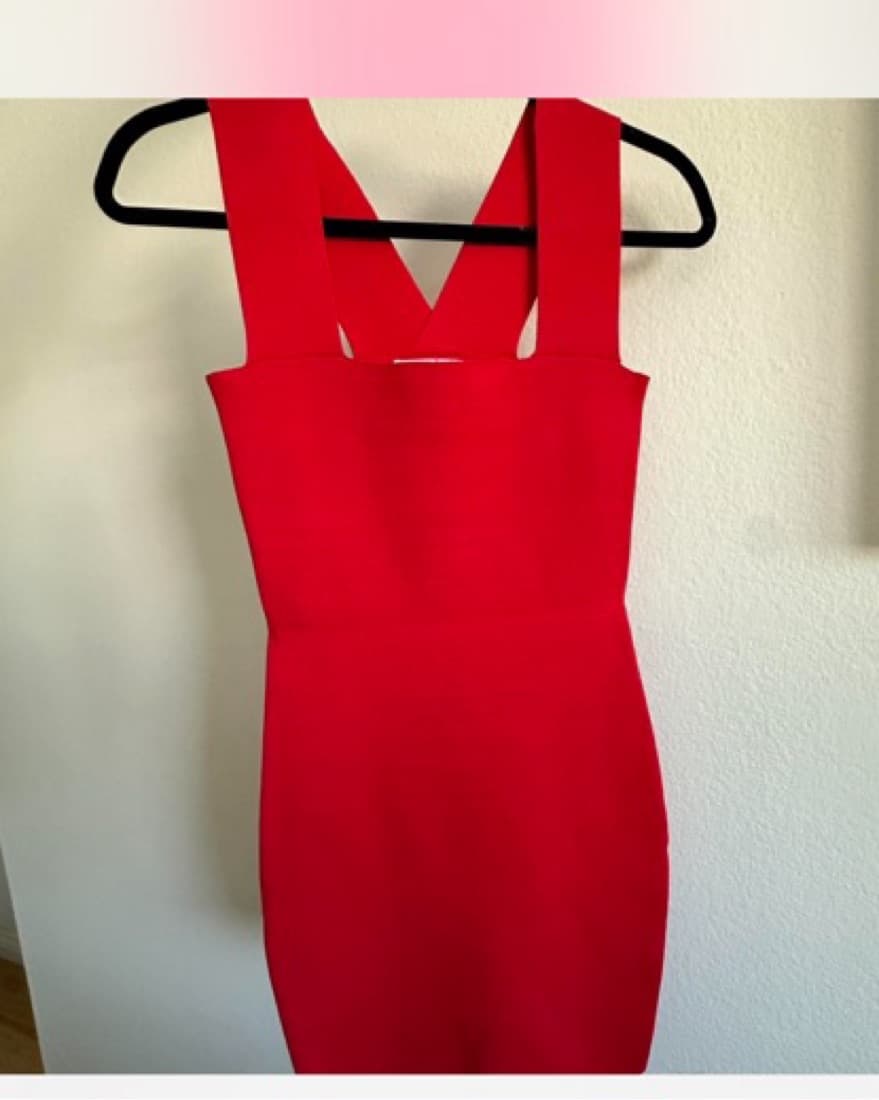 Seek the Label/LF Red Mini Bodycon Dress - Image 1